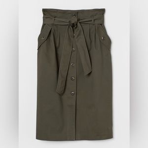 Knee length utility skirt